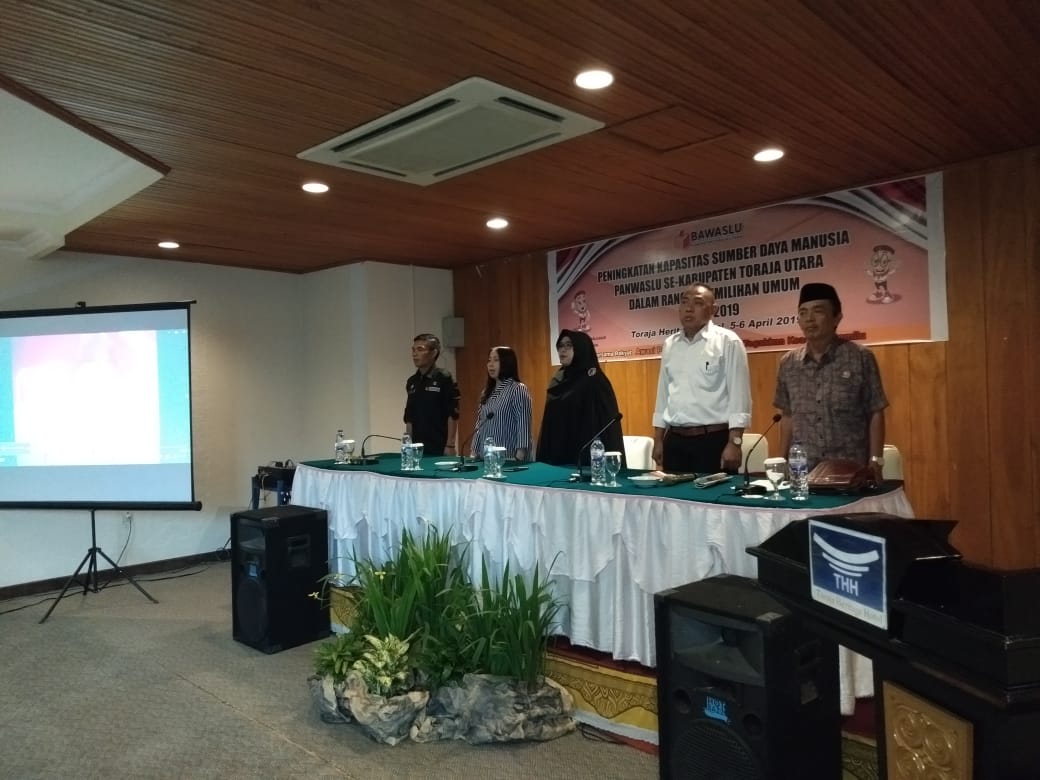 Bimbingan Teknik Peningkatan Kapasitas Sumber Daya Manusia Se- Kabupaten Toraja Utara Dalam Rangka Pemilihan Umum Tahun 2019