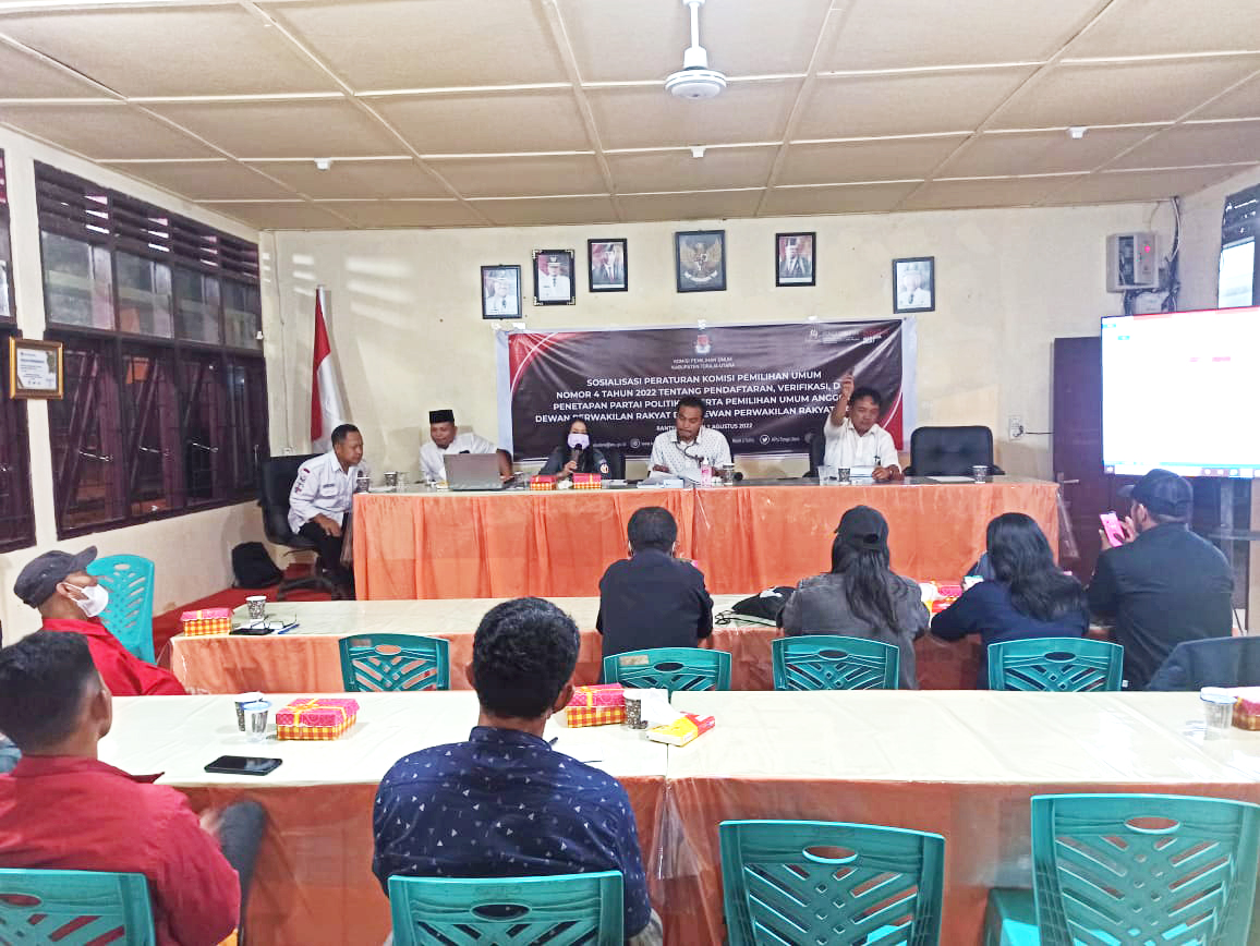 Tahapan Pendaftaran Partai Politik Dimulai, Bawaslu Torut Beri Imbauan Kepada KPU Dan Partai Politik Calon Peserta Pemilu 2024