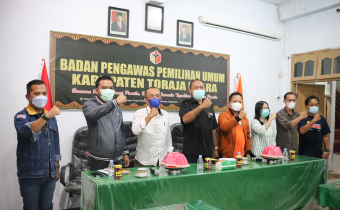 Perkuat Koordinasi, Bawaslu Toraja Utara Sambut Baik BAKOHUMAS KPU Toraja Utara