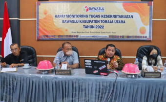 Optimalkan Tugas Kesekretariatan, Bawaslu Torut Gelar Rapat Internal